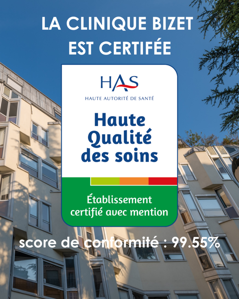 Certifiés Haute Qualité des Soins par la HAS